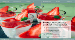 Desktop Screenshot of mund-art-catering.de