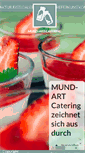 Mobile Screenshot of mund-art-catering.de