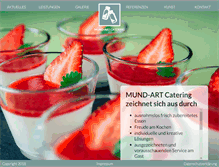 Tablet Screenshot of mund-art-catering.de